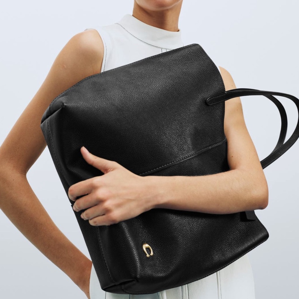 COACH North Pebbled Leather Tote